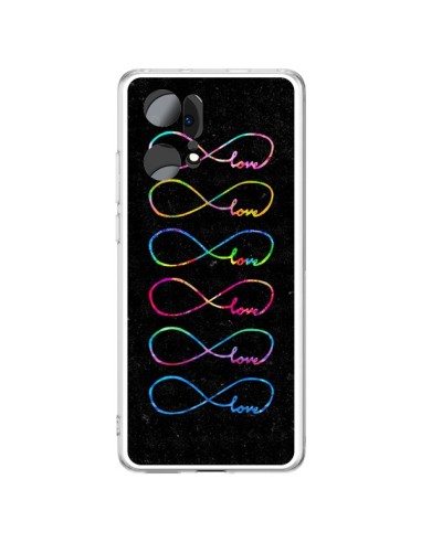 Coque Oppo Find X5 Pro Love Forever Infini Noir - Eleaxart