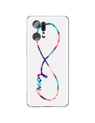 Coque Oppo Find X5 Pro Love Forever Infini Couleur - Eleaxart