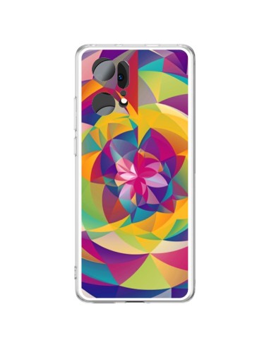 Oppo Find X5 Pro Case Acid Blossom Flowers - Eleaxart
