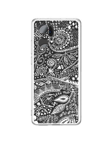 Oppo Find X5 Pro Case Aztec Black and White - Eleaxart