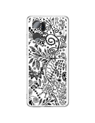 Oppo Find X5 Pro Case Aztec Black and White - Eleaxart