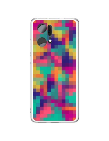 Coque Oppo Find X5 Pro Exotic Mosaic Pixels Azteque - Eleaxart