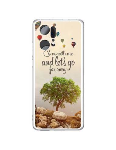 Coque Oppo Find X5 Pro Let's Go Far Away Ballons - Eleaxart
