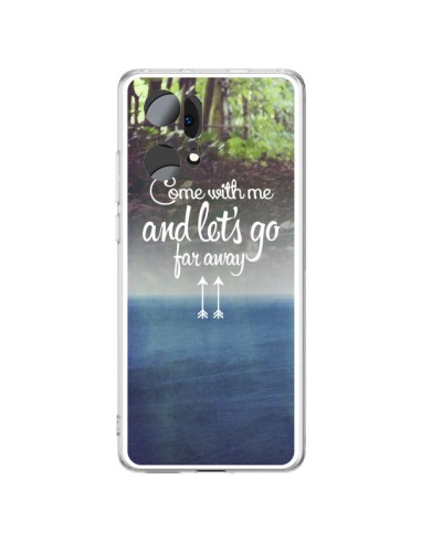 Coque Oppo Find X5 Pro Let's Go Far Away Forest Foret - Eleaxart
