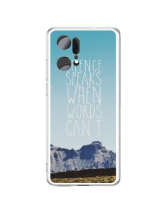 Coque Oppo Find X5 Pro Silence speaks when words can't paysage - Eleaxart