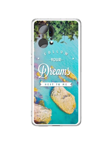 Coque Oppo Find X5 Pro Follow your dreams Suis tes rêves Islands - Eleaxart