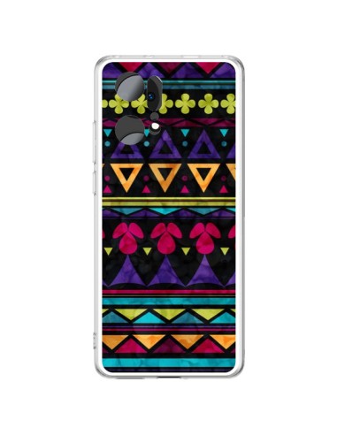 Coque Oppo Find X5 Pro Triangles Pattern Azteque - Eleaxart