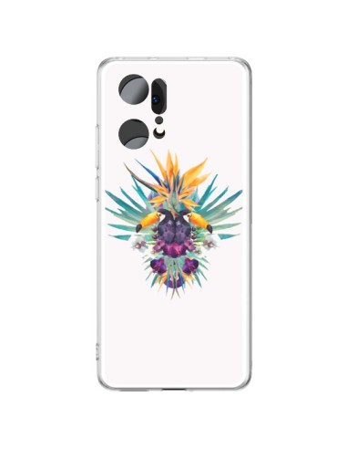 Coque Oppo Find X5 Pro Exotic Toucans Summer Ete - Eleaxart