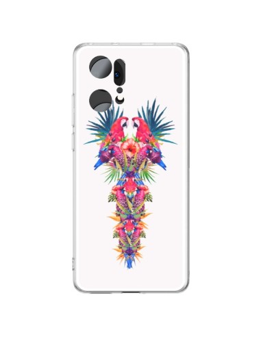 Cover Oppo Find X5 Pro Regno Pappagalli- Eleaxart