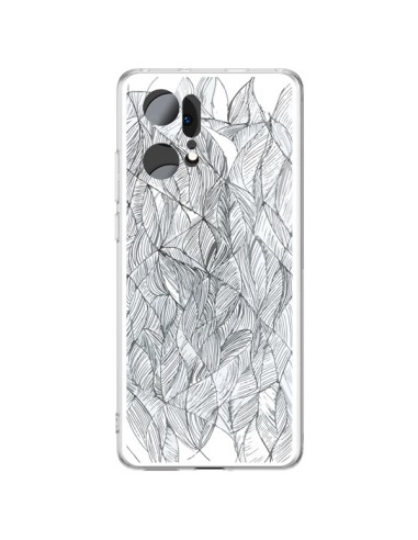 Coque Oppo Find X5 Pro Courbes Meandre Blanc Noir -  Léa Clément