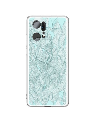 Oppo Find X5 Pro Case Leaves Green Water - Léa Clément
