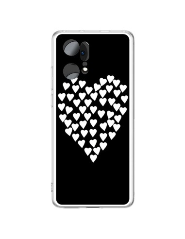 Cover Oppo Find X5 Pro Cuore nei cuori Bianco - Project M