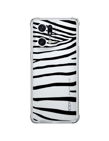 Cover Oppo Find X5 Pro Zebra Nero Trasparente - Project M