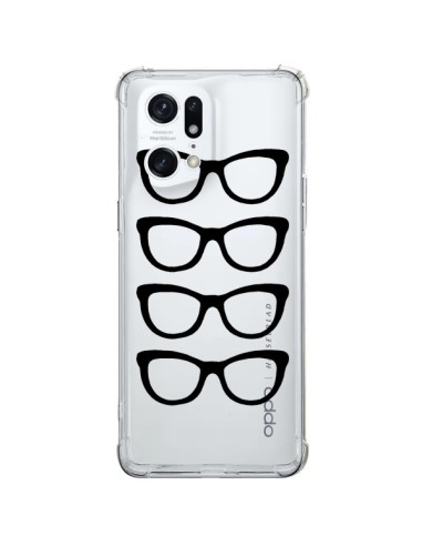 Oppo Find X5 Pro Case Sunglasses Black Clear - Project M