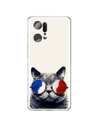 Oppo Find X5 Pro Case Cat with Glasses - Gusto NYC