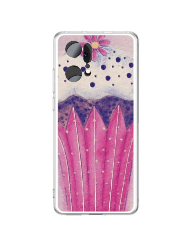 Coque Oppo Find X5 Pro Cupcake Rose - Irene Sneddon