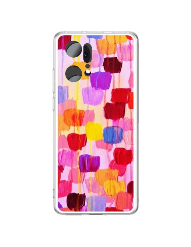 Coque Oppo Find X5 Pro Pois Roses Dottie - Ebi Emporium