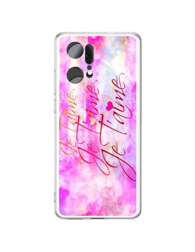 Coque Oppo Find X5 Pro Je t'aime I Love You - Ebi Emporium