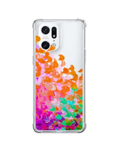 Coque Oppo Find X5 Pro Creation in Color Orange Transparente - Ebi Emporium