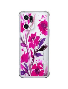 Coque Oppo Find X5 Pro Roses Fleur Flower Transparente - Ebi Emporium
