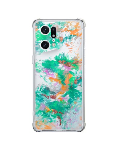 Coque Oppo Find X5 Pro Mermaid Sirene Fleur Flower Transparente - Ebi Emporium