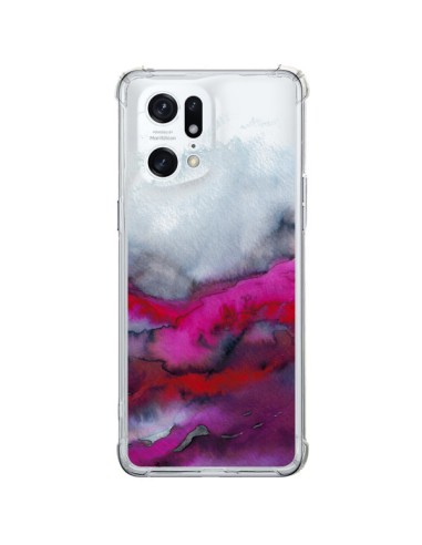 Coque Oppo Find X5 Pro Winter Waves Vagues Hiver Transparente - Ebi Emporium