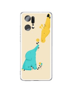 Oppo Find X5 Pro Case Elephant Baby Giraffe - Jay Fleck