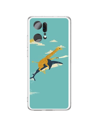 Cover Oppo Find X5 Pro Giraffa Squalo Volanti - Jay Fleck