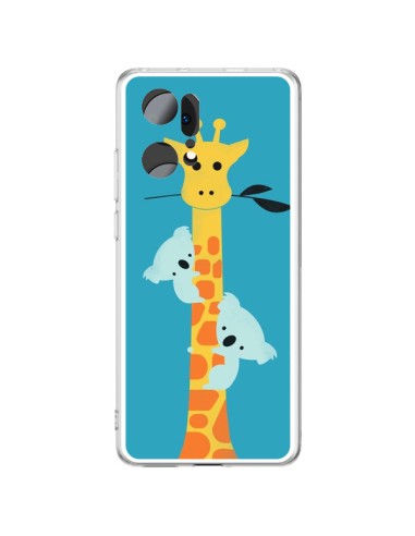 Coque Oppo Find X5 Pro Koala Girafe Arbre - Jay Fleck