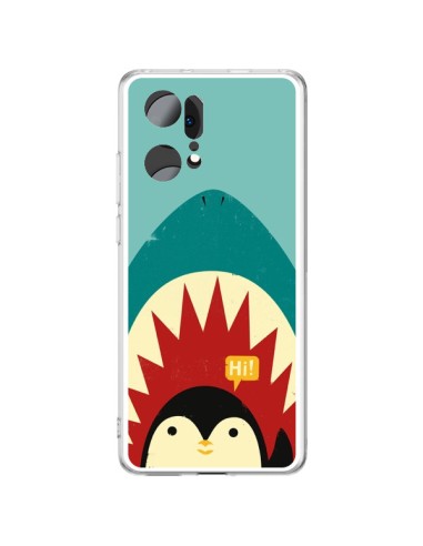 Coque Oppo Find X5 Pro Pingouin Requin - Jay Fleck