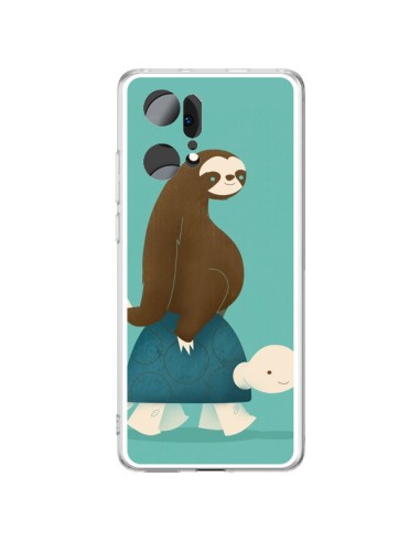Coque Oppo Find X5 Pro Tortue Taxi Singe Slow Ride - Jay Fleck