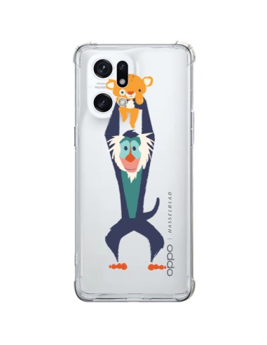 Coque Oppo Find X5 Pro Futur Roi Lion King Rafiki Transparente - Jay Fleck