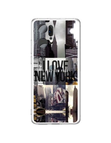 Coque Oppo Find X5 Pro I love New Yorck City noir - Javier Martinez