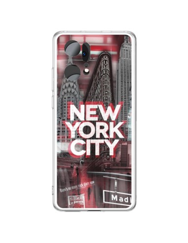 Coque Oppo Find X5 Pro New York City Rouge - Javier Martinez