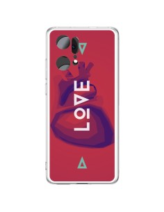 Coque Oppo Find X5 Pro Love Coeur Triangle Amour - Javier Martinez