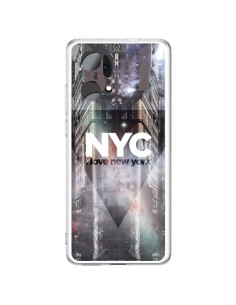 Coque Oppo Find X5 Pro I Love New York City Violet - Javier Martinez