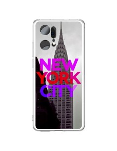 Coque Oppo Find X5 Pro New York City Rose Rouge - Javier Martinez