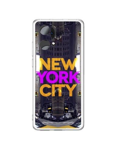 Coque Oppo Find X5 Pro New York City Orange Violet - Javier Martinez