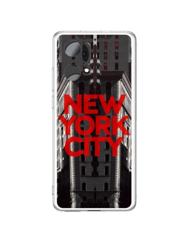 Coque Oppo Find X5 Pro New York City Rouge - Javier Martinez