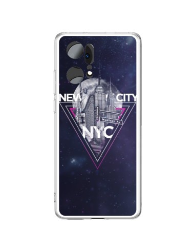 Coque Oppo Find X5 Pro New York City Triangle Rose - Javier Martinez