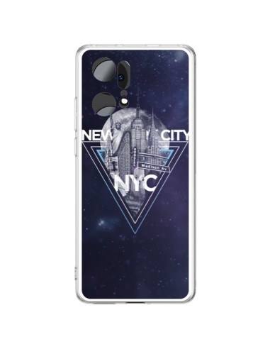 Coque Oppo Find X5 Pro New York City Triangle Bleu - Javier Martinez