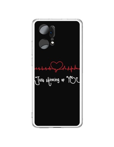 Coque Oppo Find X5 Pro Just Thinking of You Coeur Love Amour - Julien Martinez