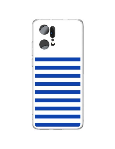 Coque Oppo Find X5 Pro Mariniere Bleu - Jonathan Perez