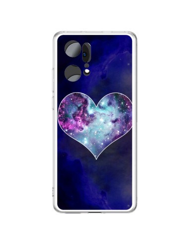 Oppo Find X5 Pro Case Nebula Heart Galaxie - Jonathan Perez