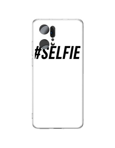 Coque Oppo Find X5 Pro Hashtag Selfie Noir Vertical - Jonathan Perez