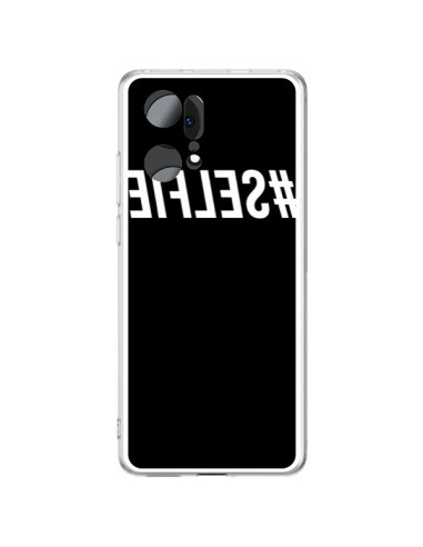 Coque Oppo Find X5 Pro Hashtag Selfie Blanc Inversé - Jonathan Perez