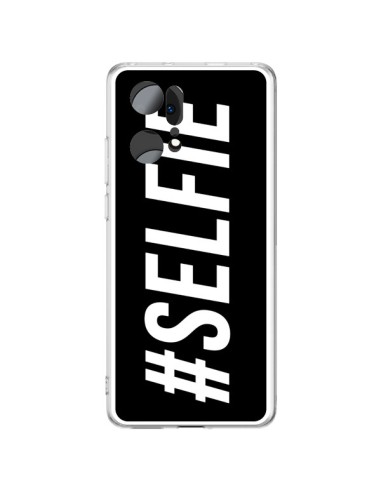 Coque Oppo Find X5 Pro Hashtag Selfie Noir Horizontal - Jonathan Perez