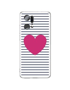 Coque Oppo Find X5 Pro Coeur Traits Marin - Jonathan Perez