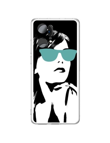 Coque Oppo Find X5 Pro Fille Lunettes Bleues - Jonathan Perez