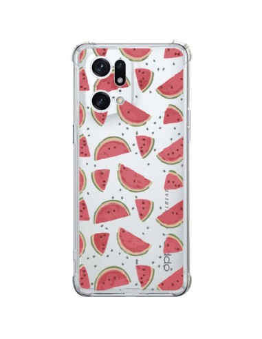 Cover Oppo Find X5 Pro Anguria Frutta Trasparente - Dricia Do